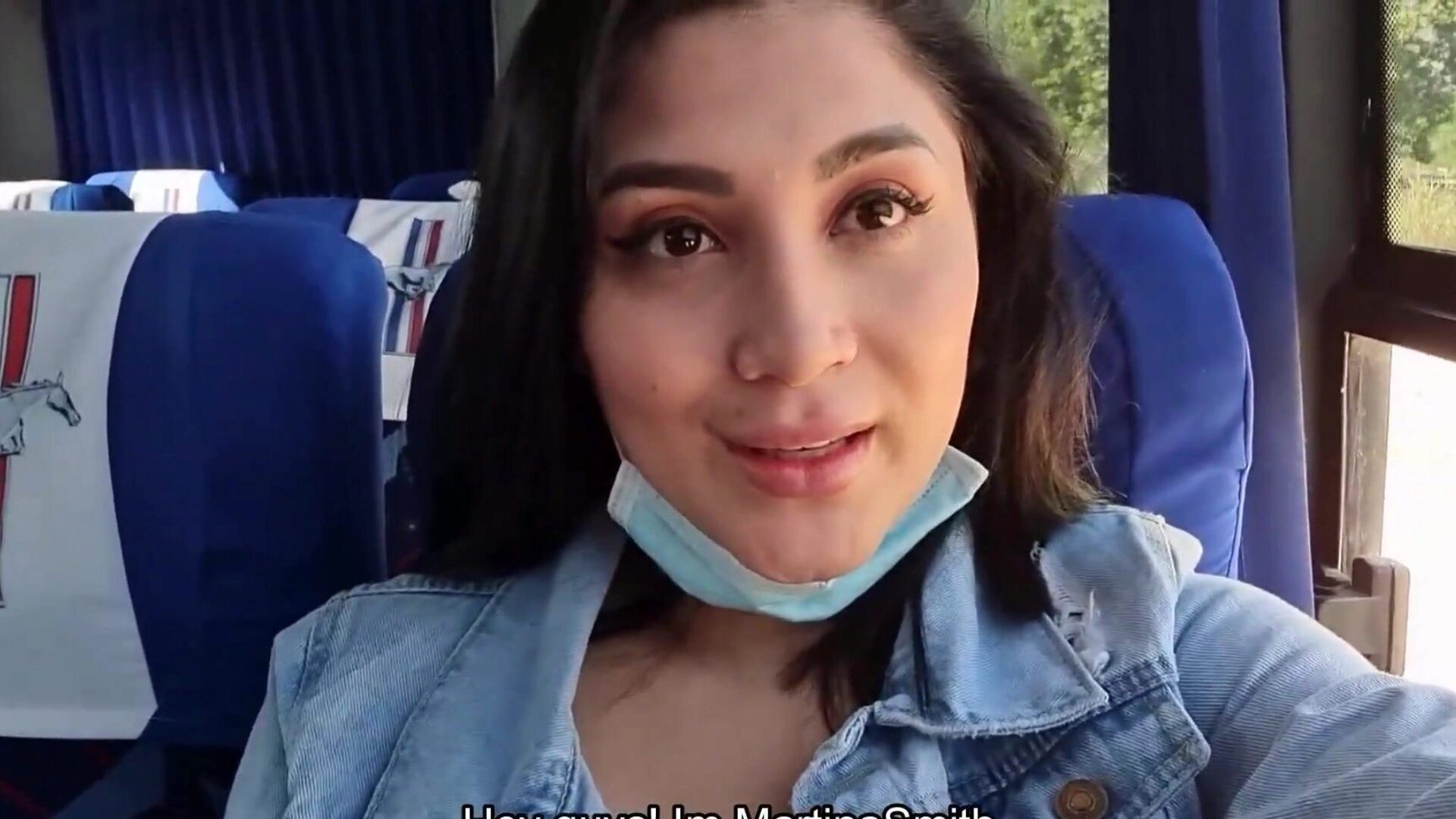 Bus enger Caught me Teasing my Body and he Helps me Squirt